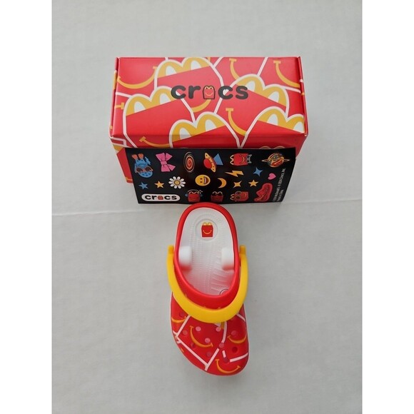 New! McDonald's #2 CROCS Happy Meal Box Pattern Shoe Toy 2024 - Picture 1 of 7